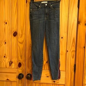 Bailey 44 Sustainable Denim Jeans Zip  Leg Raw Hem Convertible Size 27